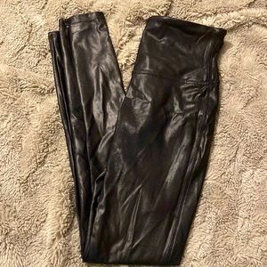 Spanx faux leather leggings